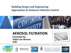 Aerosol Filtration - National Resource for TB Infection Control