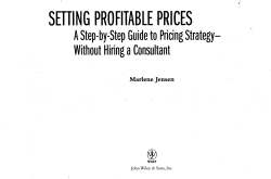 setting profitable prices