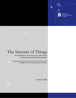The Internet of Things