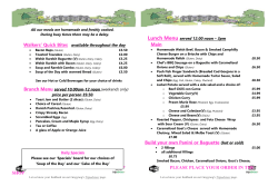 Brunch Menu