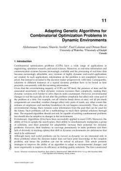 Adapting Genetic Algorithms for Combinatorial Optimization