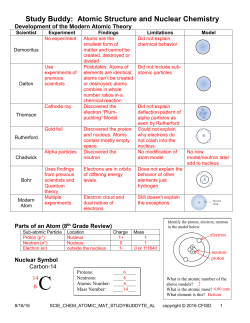 Study Buddy Unit II- Constant Velocity