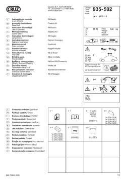 2ž 1ž Max: 75 kg - The Roof Box Company