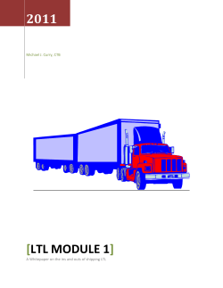 LTL Module 1 - My Carrier Resources
