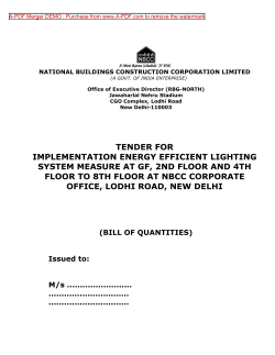 tender for implementation energy efficient lighting