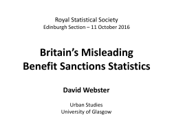 Sanctions and Homelessness