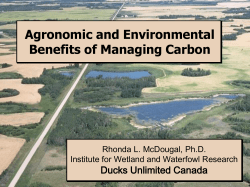 Agronomic and Environmental Benefits of Managing Carbon