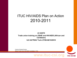ITUC HIV/AIDS Plan on Action