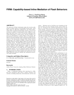 FIRM: Capability-based Inline Mediation of Flash Behaviors