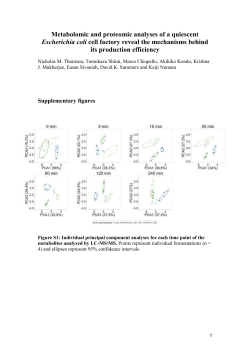 Metabolomic and proteomic analyses of a quiescent