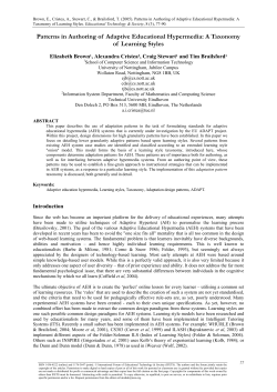 A Taxonomy of Learning Styles - Journal of Educational Technology