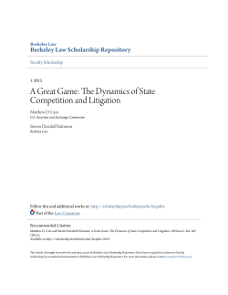 A Great Game: The Dynamics of State Competition and Litigation
