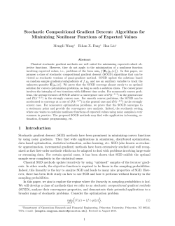 Stochastic Compositional Gradient Descent