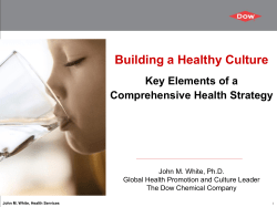 The Dow Health Strategy Vision - International Association of