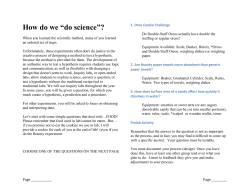 Unfortunately, these experiments often don`t do justice to the