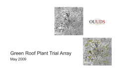 Green Roof Plant Trial Array - Tulsa Graduate College