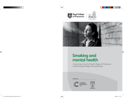 Smoking and mental health - Royal College of Physicians