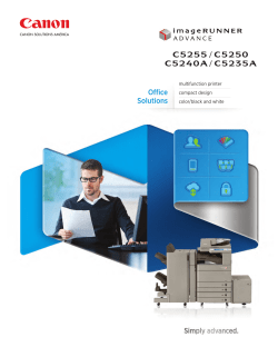 imageRUNNER ADVANCE C5255/C5250