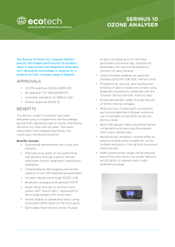 serinus 10 ozone analyser