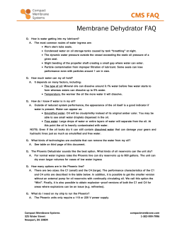 Membrane Dehydrator FAQ - Compact Membrane Systems
