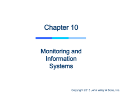 Monitoring and Information Systems File