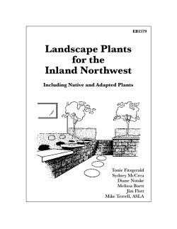 Landscape Plants for the Inland Northwest