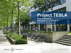 PP Awareness Days Tilburg University Govt. Institutions HPSUs