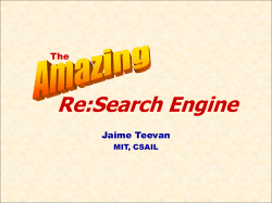 ppt - Jaime Teevan
