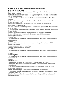 Board Positions and Reporting Issue