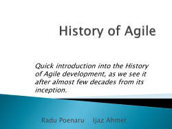 History of Agile