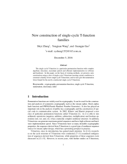 New construction of single-cycle T-function families