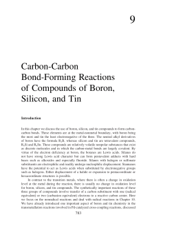 Carbon-Carbon Bond-Forming Reactions of Compounds of Boron