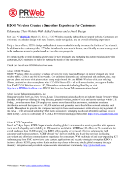 H2O&reg; Wireless Creates a Smoother Experience for Customers