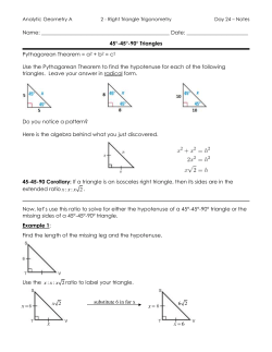 45-45-90 Guided Notes