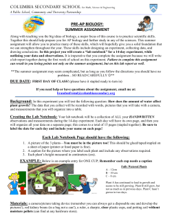 biology-summer-assignment