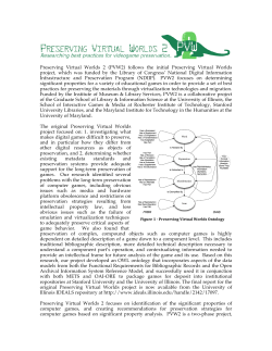 Preserving Virtual Worlds