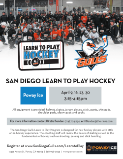 san diego learn to play hockey - Poway