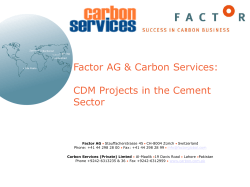 Carbon Service- FACTOR.