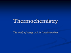 Obtaining &Delta;H of Reaction