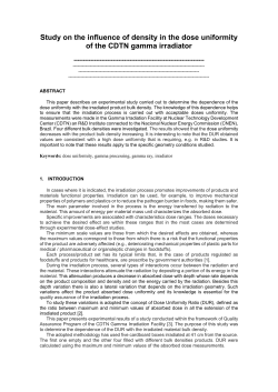 Study on the influence of density in the dose uniformity of the CDTN