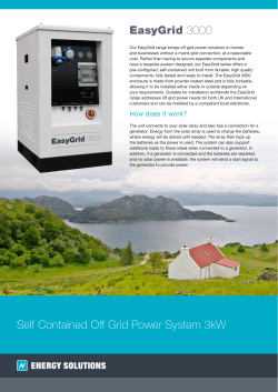 Self Contained Off Grid Power System 3kW EasyGrid 3000