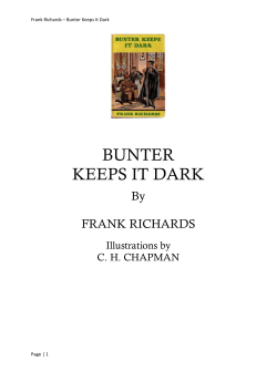 Bunter keeps it dark