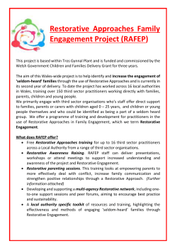 Restorative Approaches Family Engagement Project (RAFEP)