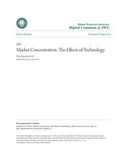 Market Concentration: The Effects of Technology