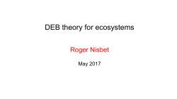 DEB theory for ecosystems