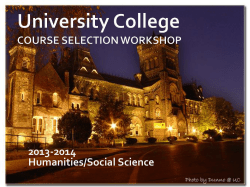1 st year required courses