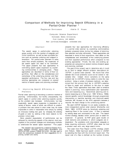 Comparison of Methods for Improving Search Efficiency in a Partial