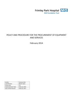 Purchasing Protocol and Policy Feb 14