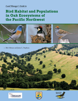 Bird Habitat and Populations in Oak Ecosystems of the Pacific