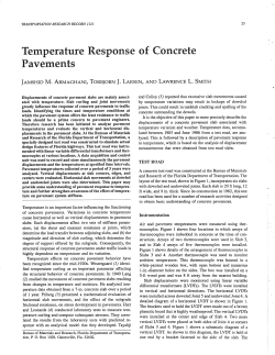 Temperature Response of Concrete